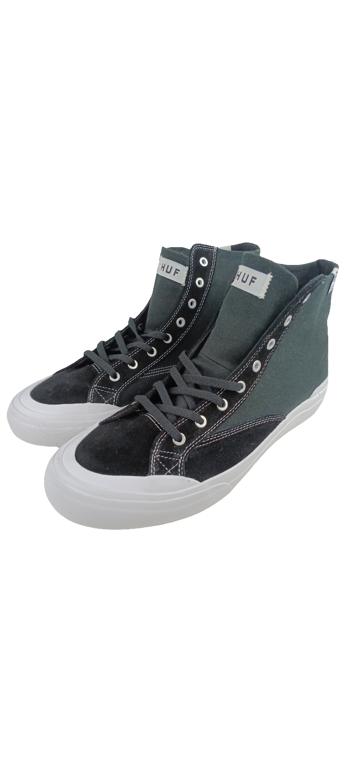 Huf Classic Hi ESS Black White VCBSC04 Size 8.5 Shoes