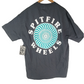 Spitfire Spiral Pocket Grey Turquoise White Size XL S/s Vintage Shirt