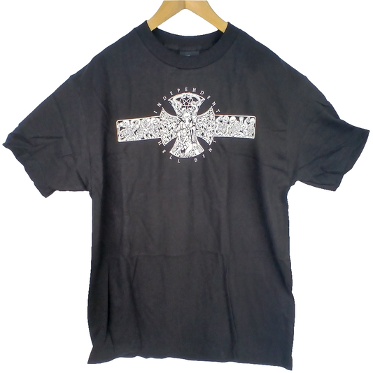 Independent Team Hell Black White Size Large S/s Shirt