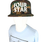 Four Star Clothing Camo White Black Mesh Vintage NOS Snapback Trucker Hat