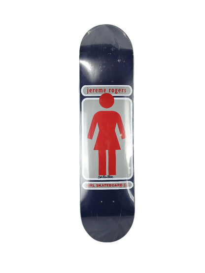 Girl Jereme Rogers 93 Til' OG Logo Red Grey Blue White Size 7.5" Vintage NOS Deck