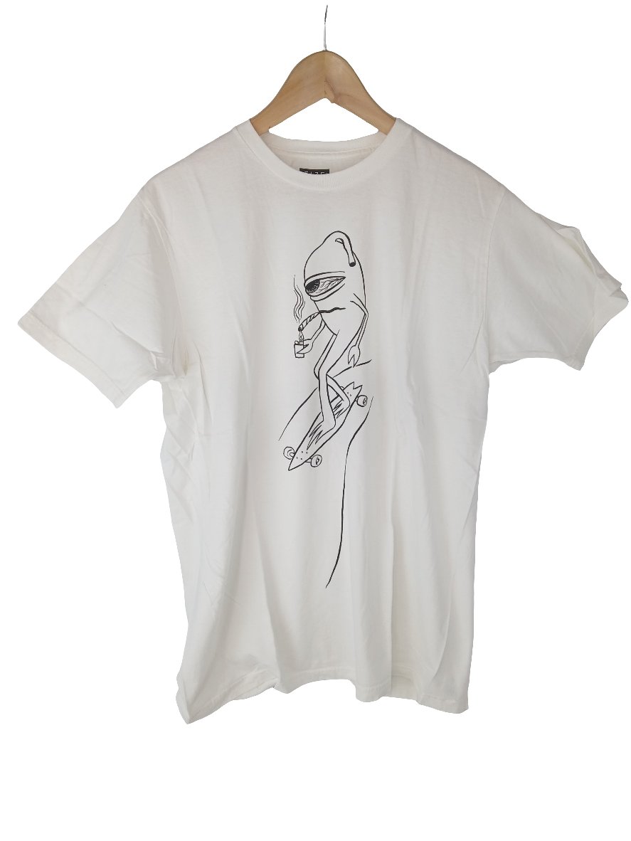 Toy Machine One Eyed Monster White Black Size L S/s Shirt