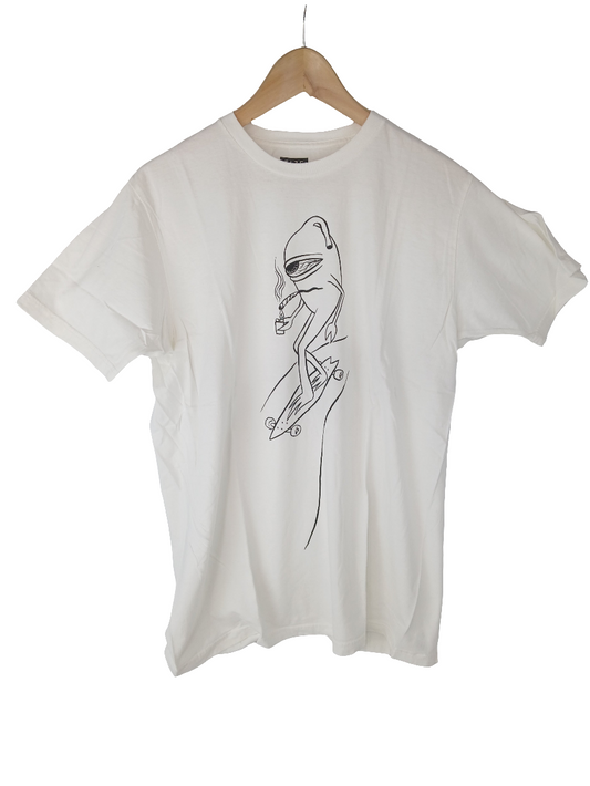 Toy Machine One Eyed Monster White Black Size L S/s Shirt