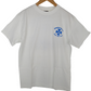 Independent Ride The Best Cross Swirl White Blue Mens Size Medium S/s Vintage Shirt