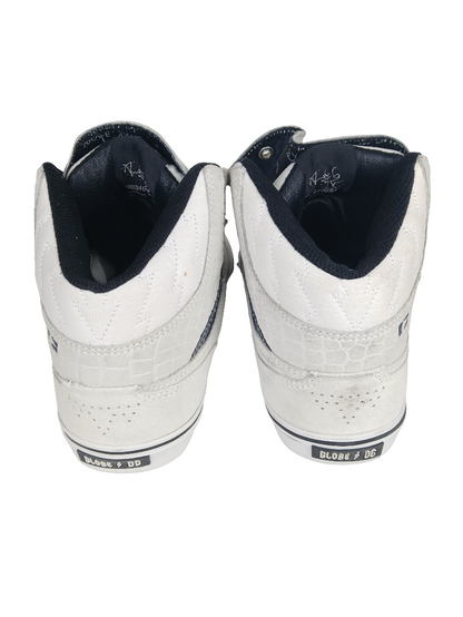 Globe David Gonzales AC DC The Heathen Hi White Suede Black US Mens Size 9 Shoes