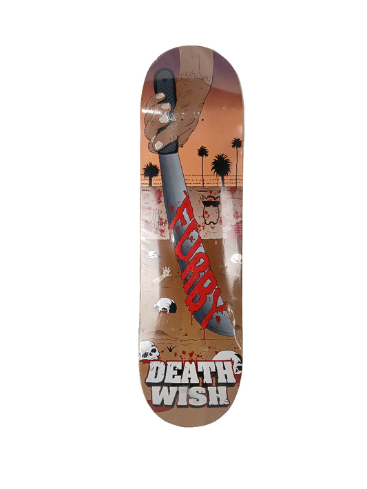 Deathwish Furby Machette Graveyard White Brown Multi Size 8.475" Vintage NOS