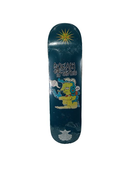 Scram Sea Shell Graphic Blue Multi Color Size 8.75 Skateboard Deck