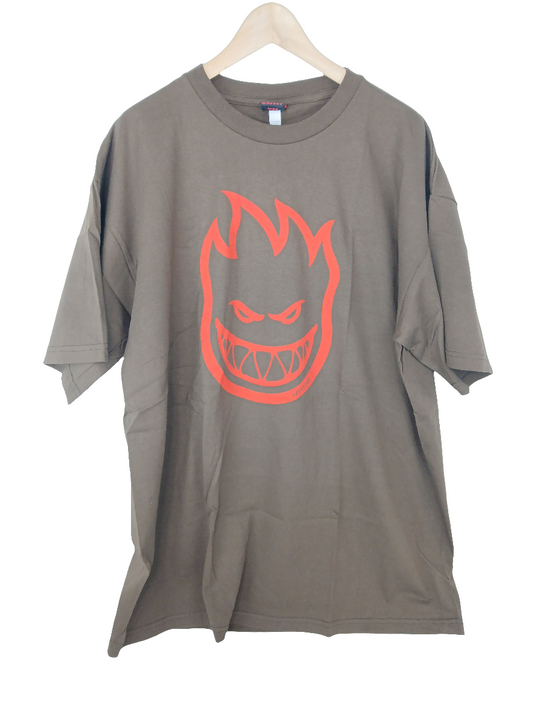 Spitfire Bighead Brown Red Size XL S/s Shirt