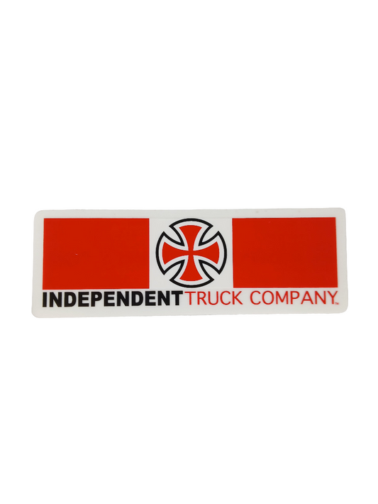 Independent Truck Company Cross Clear Red Black 4" X 1.4" Vintage NOS Sticker