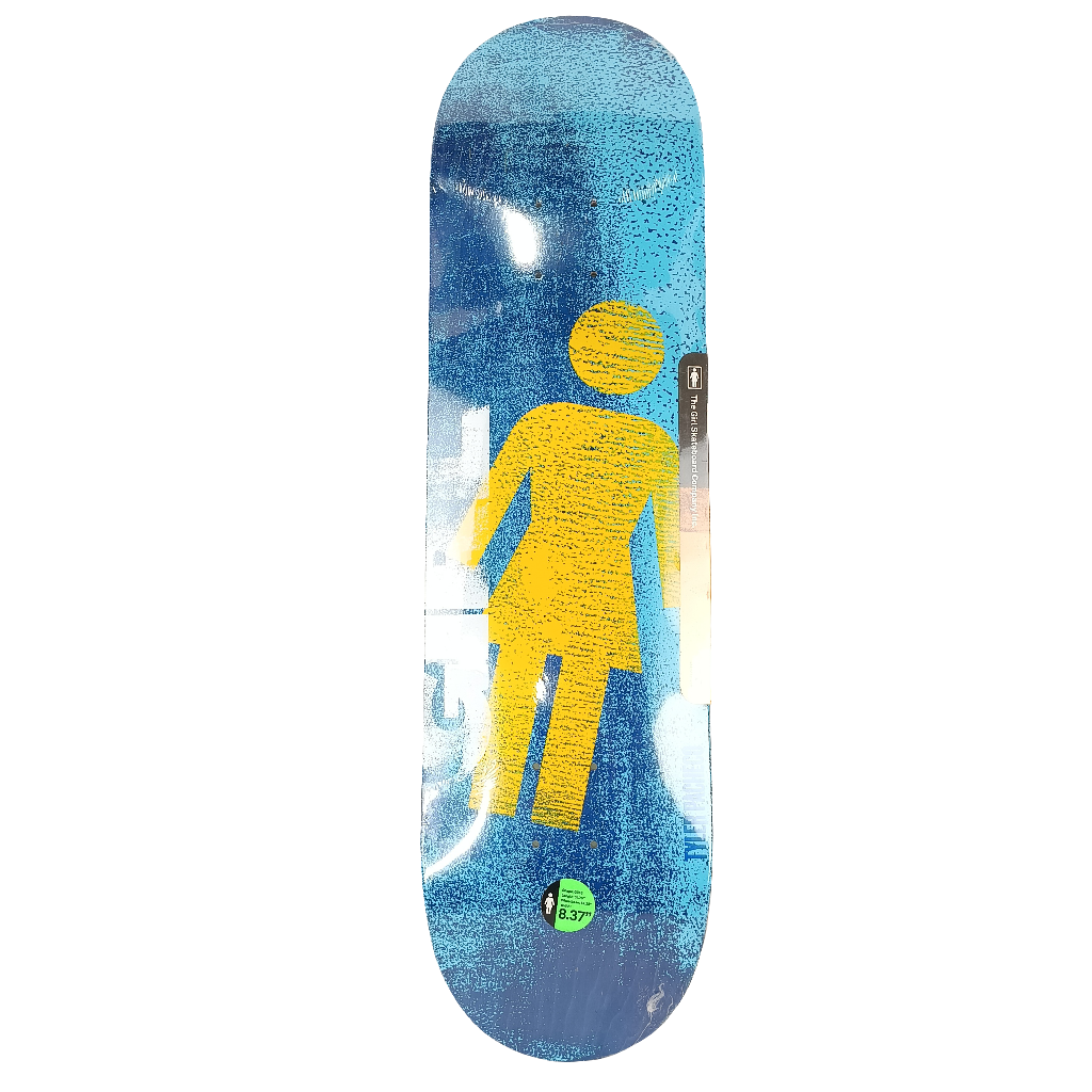 Girl Tyler Pacheco Roller OG Series Blue Yellow White Size 8.37" Vintage NOS Deck