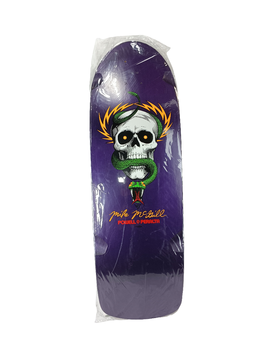 Bones Brigade Powell Peralta Mike Mcgill Skull & Snake Series 3 Purple Yellow Green Size 10" Vintage NOS Reissue Deck