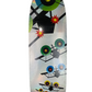 Santa Monica Airlines Logo Foil Graphic Reflective Silver Multi Color Size 10.5 Carbon Fiber Shaped Skateboard Deck
