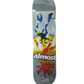 Almost Rodney Mullen Round 3 Bowling Grey Red Multi Size 7.625" Vintage NOS Deck