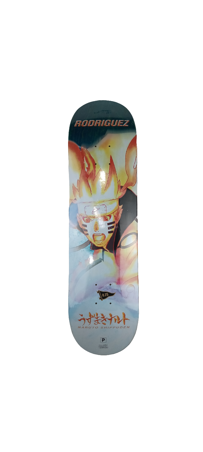 Primitive Paul Rodriguez Naruto Shippuden Blue Yellow Multi Color Size 8.25 Skateboard Deck (Copy)