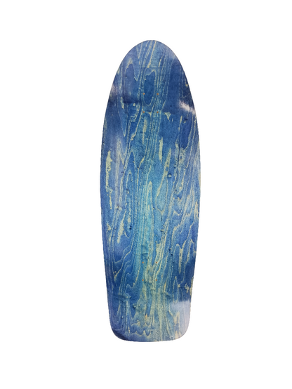 Bulldog Skates BDS Quadplane Q12 Wes Humpston Natural Woodgrain Blue Red Size 12.0" Vintage NOS Longboard Deck