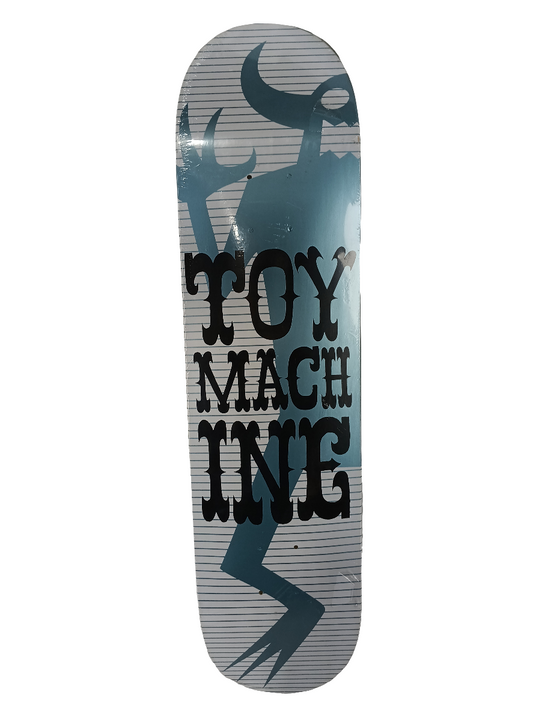 Toy Machine Shadow Monsters White Black Foil Blue Size 8.0 Vintage NOS Deck