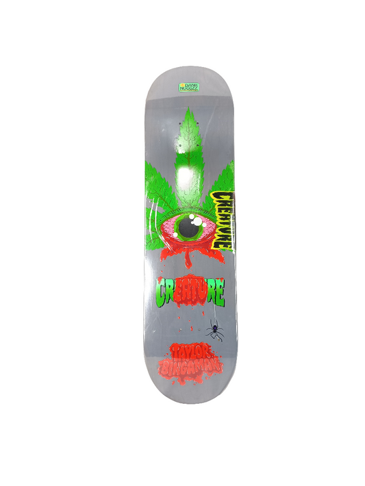 Creature X Nuggz Taylor Bingaman Bloodshot Eye Grey Red Green Size 8.375" Vintage NOS Deck