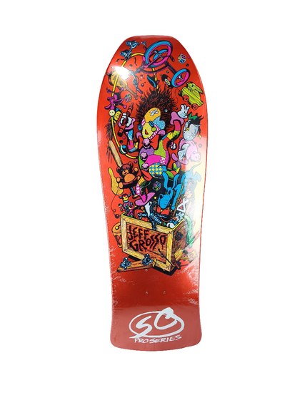 Santa Cruz Pro Series Jeff Grosso Toybox Candy Orange Size 10 X 29.5 Inch Re-Issue Deck