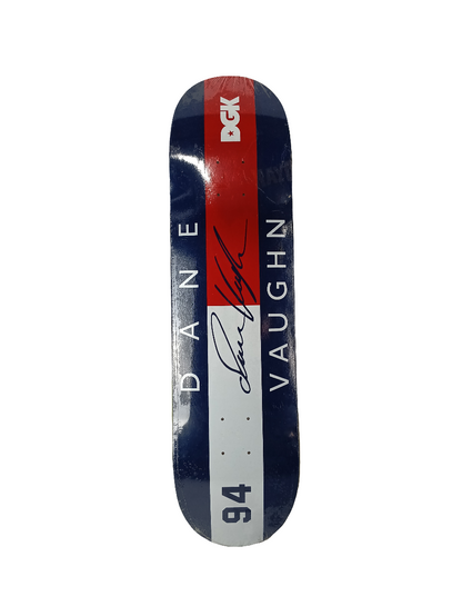 DGK Dane Vaughn 94 Signature Blue Red White Size 8.25 Vintage NOS Deck