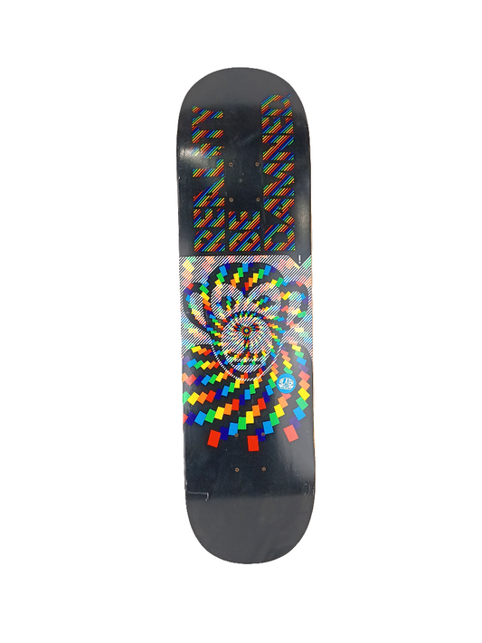 Alien Workshop Reality Be Damned Monkey Black Rainbow Multicolor Size 8.25" Vintage NOS Deck