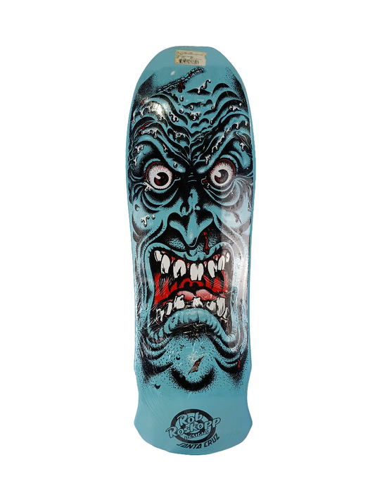 Santa Cruz Rob Roskopp Face Powerply Blue 9.4'' Skateboard Deck 2017 Reissue