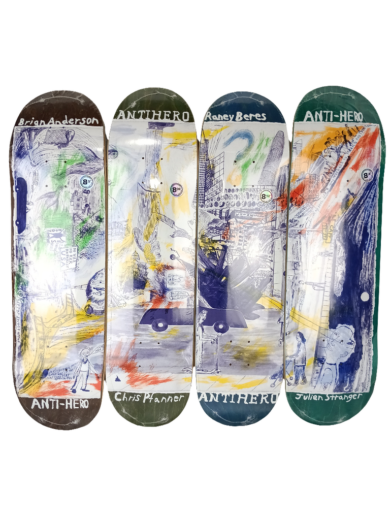 Anti-Hero SF Then & Now Complete 4 Deck Series Size Set – western