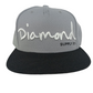 Diamond Supply Co. Grey Silver Black Vintage Snapback Hat