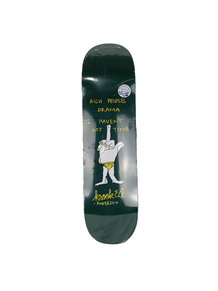 Krooked Mike Anderson Drama Size 8.38" Vintage NOS Deck