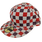 New Era Altamont 59Fifty Red Navy Checkered Size 7 3/8 Vintage Hat