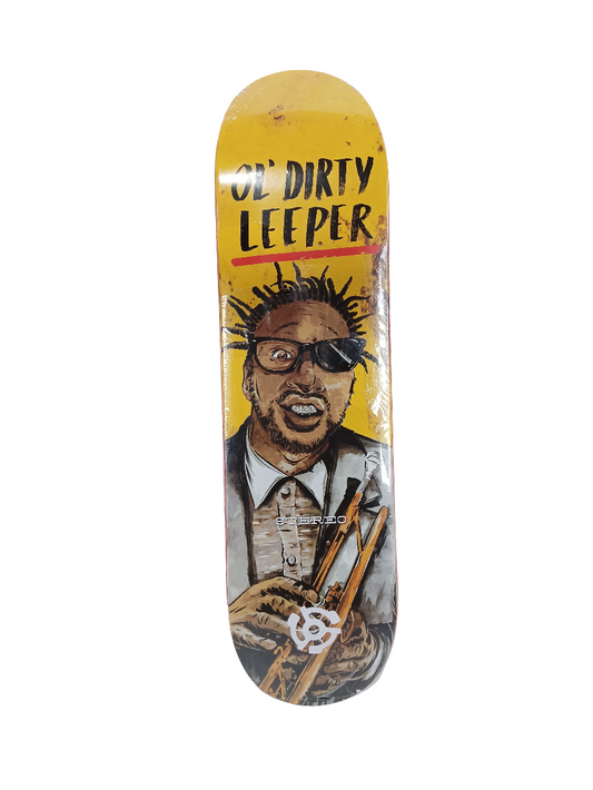 Stereo Kyle Leeper Ol' Dirty Leeper Yellow Red Brown Size 8.4 Vintage NOS Deck