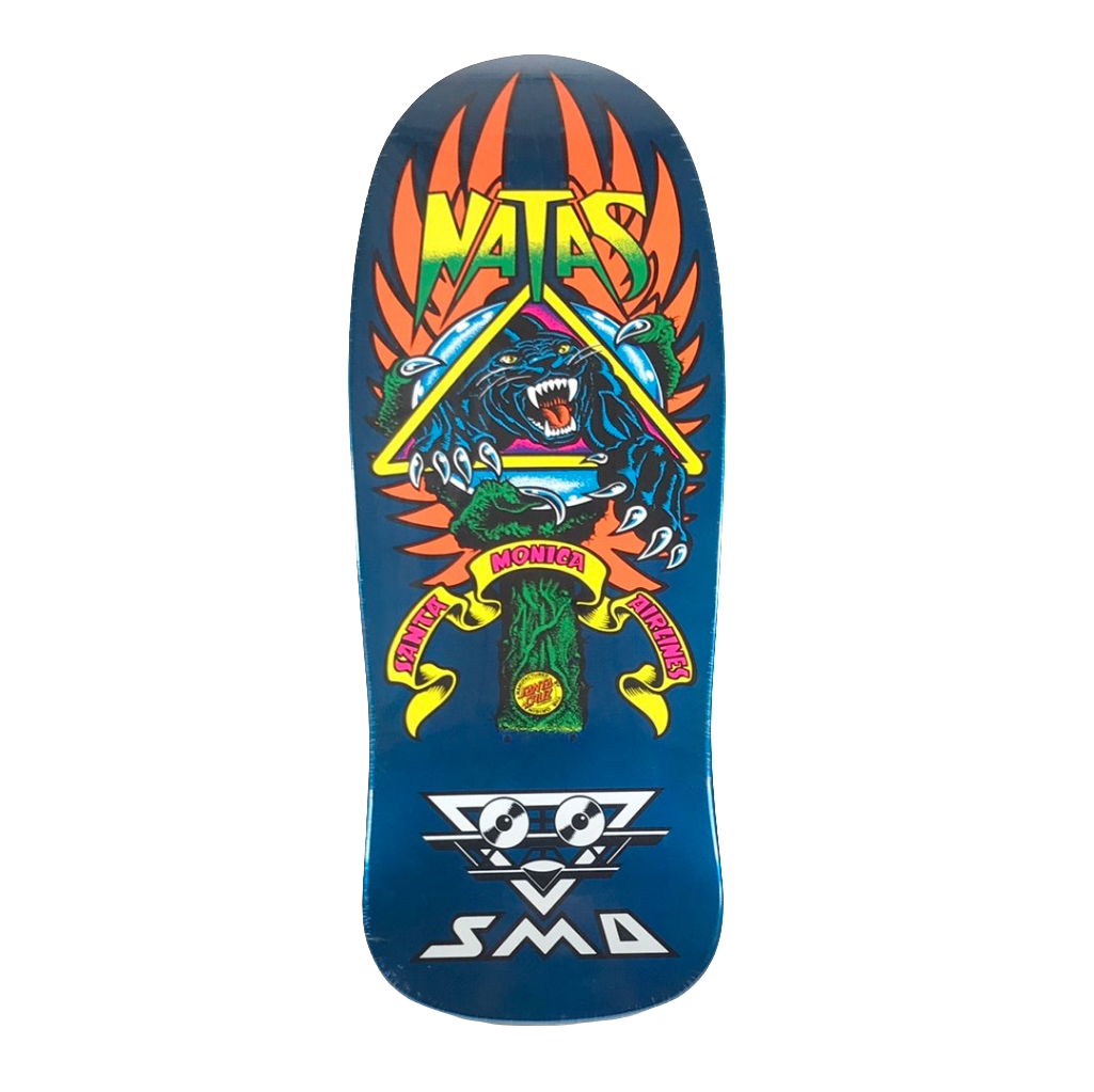 Santa Cruz X Santa Monica Airlines Natas Kaupas Panther Blue 10.53" Deck