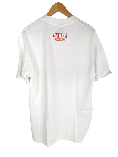 Baker Bake And Destroy White Red Size Medium Vintage NOS Shirt