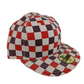 New Era Altamont 59Fifty Red Navy Checkered Size 7 3/8 Vintage Hat