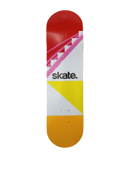 Full Circle EA Skate. 4 Graphic Red White Yellow Size 8.0" Vintage NOS Deck