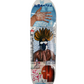 Krooked Fernando Elvira Guest Artist Blue White Multi Color Size 9.3 Shaped Skateboard Deck