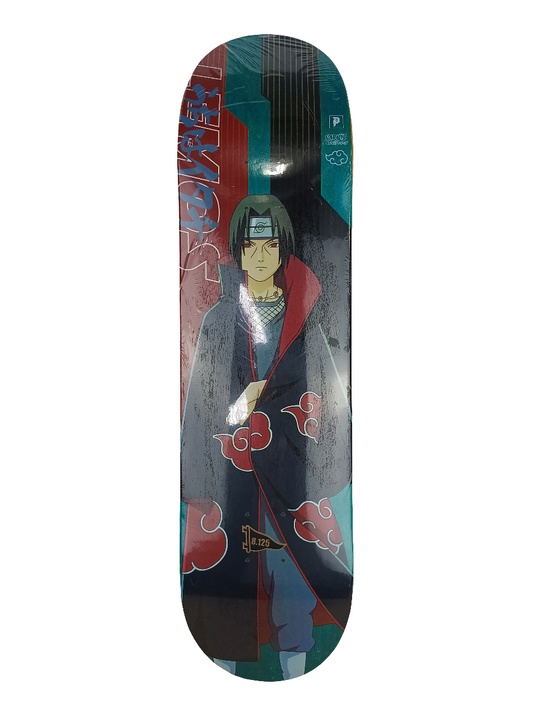 Primitive Tiago Lemos Itachi Uchiha Graphic Black Blue Red Size 8.125 Skateboard Deck