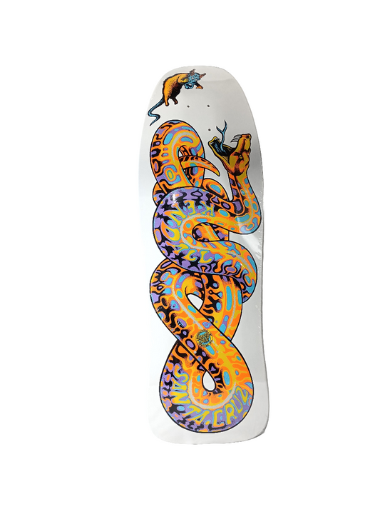 Santa Cruz Jeff Kendall Snakes White Dip Purple Orange Size 9.975" Vintage NOS Deck