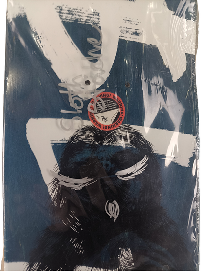 Slave John Allie Three-Toed Sloth White Black Green Autographed Size 7.75" Vintage NOS Deck