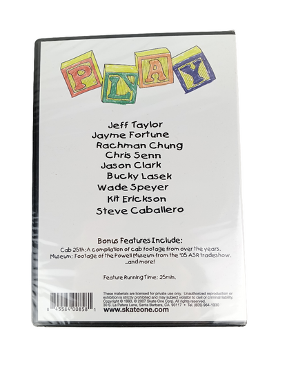 Powell Peralta Play 2007 Sealed DVD Video