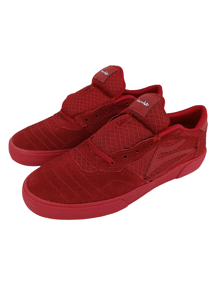 Lakai X Chocolate Cambridge Red Reflective Suede Size 9 Shoes