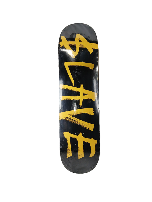$lave Team Logo Black Yellow Size 8.25" Vintage NOS Deck