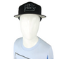 Habitat H Logo Grey Black Vintage NOS Suede Canvas Snapback Hat