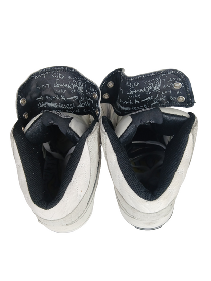 Globe David Gonzales AC DC The Heathen Hi White Suede Black US Mens Size 9 Shoes