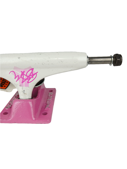 Destructo BAM Signature Destructo Logo White Pink Vintage NOS Trucks