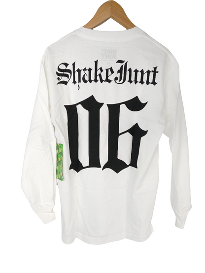 Shake Junt Zero Six White Black Mens Size Medium L/s Vintage Shirt
