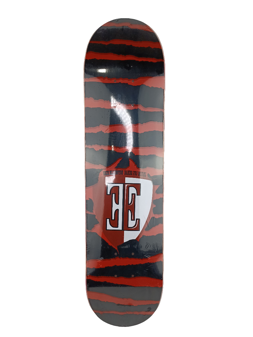 Baker Erik Ellington Initials Black Red White 7.625 Vintage NOS Deck