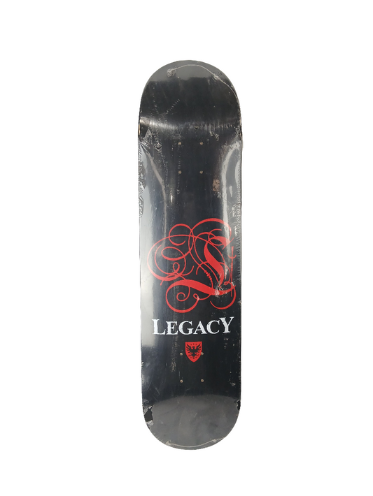 Legacy Team Script Black Red White Size 7.9" Vintage NOS Deck