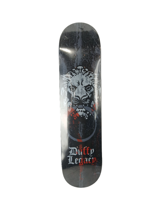 Legacy Pat Duffy Death Door Lion Black Red Grey Size 7.625" Vintage NOS Deck