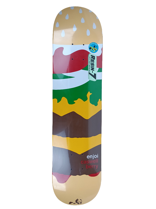 Enjoi Skateboards Caswell Berry Burger 7.5" X 31.4" Vintage NOS Deck