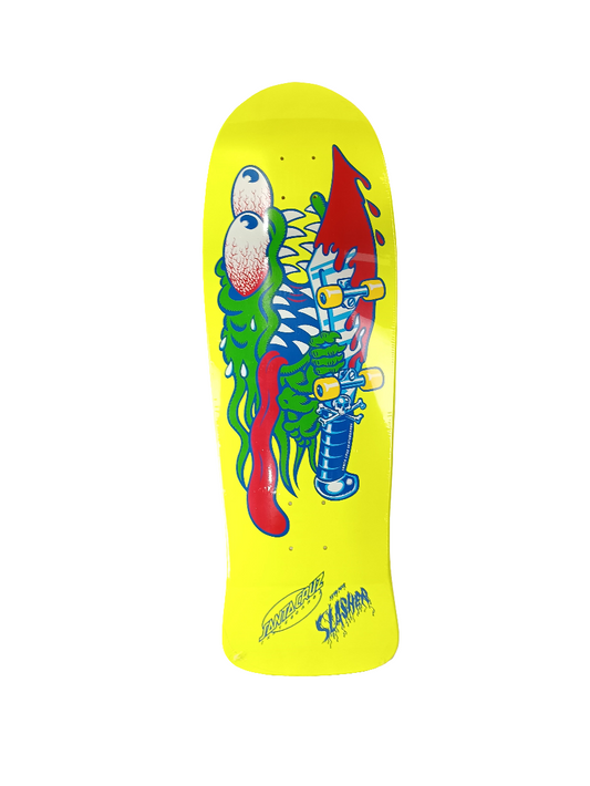 Santa Cruz Keith Meek Slasher Yellow Multi Reissue 10.1'' Vintage NOS Reissue Deck